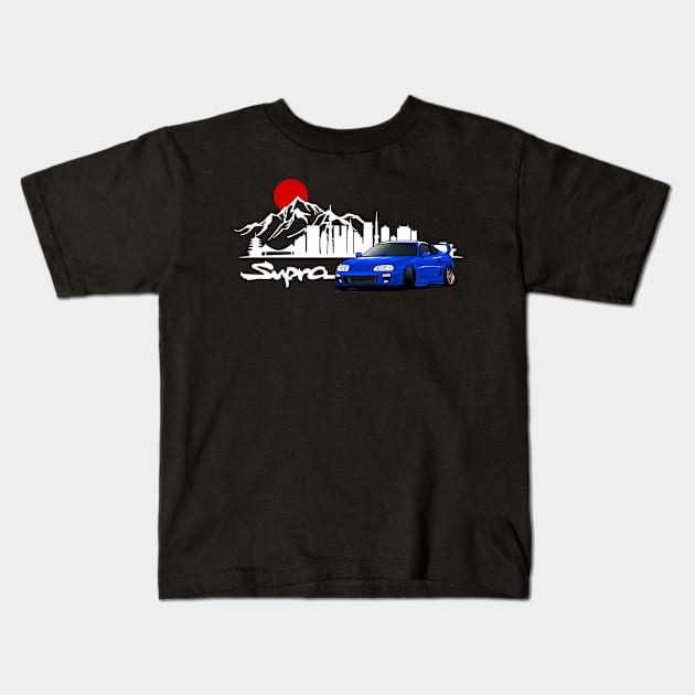 Toyota Supra MK4 Kids T-Shirt by T-JD